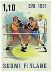 Stamps: 723492 HINGED FINLANDIA 1981 CAMPEONATO DE EUROPA DE BOXEO EN TAMPERE